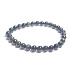 Obsidian Goldarmband elastisch Naturstein, Kugel 6 mm / 16-17 cm, Rettungsstein