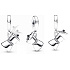 Charm Sterling Silber 925 Kaffeekanne, aufklappbarer Armbandanhänger, Essen und Trinken