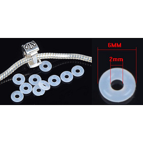 Silikonstopfeneinsatz - Gummisilikonstopfen, Bremse 2 x 6 mm, 10 Stück