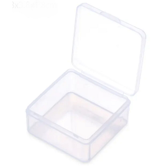 Klarsicht-Plastikbox 4,3 x 4,3 x 2 cm 1 Stück