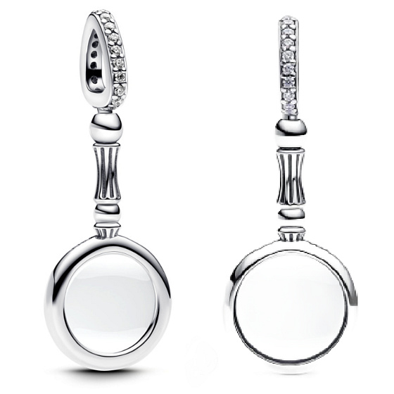 Zvětšovací oko - Láska je v detailech, stříbrný 925 přívěsek na náramek