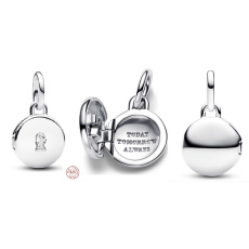 Charme Sterling Silber 925 Medaillon Schlüssel, Anhänger Armband Liebe