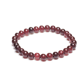 Granat rot elastisches Armband, Kugel 6 mm / 16 - 17 cm, Stein des Feuers, der Liebe Granat rot elastisches Armband, Kugel 6 mm / 16 - 17 cm, Stein des Feuers, der Liebe
