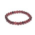 Granat rot elastisches Armband, Kugel 6 mm / 16 - 17 cm, Stein des Feuers, der Liebe