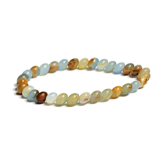 Calcit multi Argentinisches Armband elastischer Naturstein, Kugel 6 mm / 16 - 17 cm, Intuitionsstein