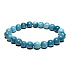 Larimar Armband elastisch Naturstein, Kugel 8 mm / 16-17 cm, Stein der mythischen Atlantis