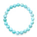 Larimar-Armband elastischer Naturstein, Kugel 7 mm / 16 - 17 cm, Stein des mythischen Atlantis