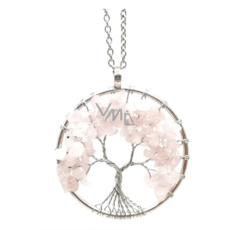 Rose Baum des Lebens Anhänger Naturstein, Heilung, Kette Länge: 45 + 5 cm, Liebe Rose Baum des Lebens Anhänger Naturstein, Heilung, Kette Länge: 45 + 5 cm, Liebe