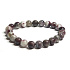 Turmalin-Armband elastischer Naturstein, Kugel 8 mm / 16 - 17 cm, Hüter der guten Laune
