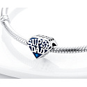 Sterling Silber 925 Super Dad, Perle auf Armband Familie