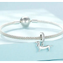 Charm Sterlingsilber 925 Hund - Dackel, Anhänger für Armband Tier