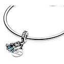 Charm Sterling Silber 925 Disney Mulan, Film-Armband-Anhänger