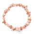 Mondstein orange Armband elastisch gehackter Naturstein 19 cm, Stein des Schicksals