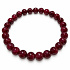 Rubinarmband Funke der Liebe – glatte Kugeln 6–7 mm / 16–17 cm | AAA