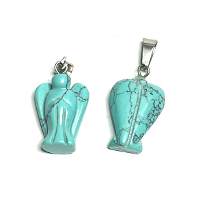 Tyrkenit Engel Schutzengel Anhänger Naturstein handgeschliffen 2 - 2,2 cm, Stein der jungen Menschen, die ein Lebensziel suchen Tyrkenit Engel Schutzengel Anhänger Naturstein handgeschliffen 2 - 2,2 cm, Stein der jungen Menschen, die ein Lebensziel suchen