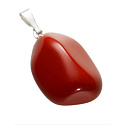 Jaspis rot Troml Anhänger Naturstein M, ca. 2,5 cm, Vollpflege Stein