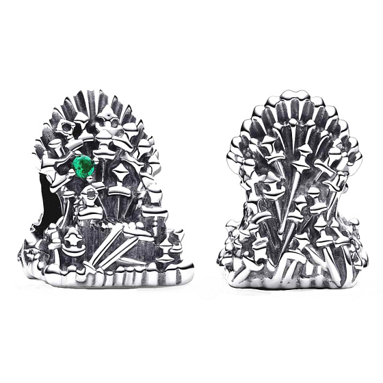 Charme Sterling Silber 925 Game of Thrones Iron Throne, Armband Perle, Film