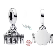 Charm Sterlingové stříbro 925 Německo, Berlín, Braniborská brána 2v1, přívěsek na náramek cestování Charm Sterlingové stříbro 925 Německo, Berlín, Braniborská brána 2v1, přívěsek na náramek cestování