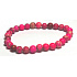 Jaspis / Regalit Imperial Meeressediment rosa Armband elastisch gemischtes Mineral, Kugel 6 mm / 16 - 17 cm
