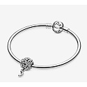 Sterling Silber 925 Gestanzte Musiknoten, Perle auf Armband Symbol