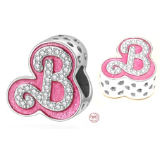 Charme Sterling Silber 925 Barbie, Perle auf Armband Film