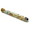 Napij se harmonie – Sedm čaker | Harmonizační tyčinka do vody | Karneol • Citrín • Růženín • Zelený akvamarín • Modrý akvamarín • Ametyst • Křišťál | 15 x 2 cm