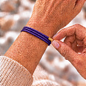 Die Kraft der Farben Magnetarmband Variation – Violett | Ein Schmuckstück, viele Formen | 51 cm