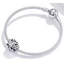 Sterling Silber 925 Lotusblume Charme, Perle auf Armband Symbol