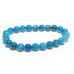 Apatit Armband elastisch Naturstein, Kugel 8 mm / 16 - 17 cm, Stein Realisierung