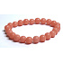 Jade Luminois Light Phosphoreszierend, gelbes Leuchten im Dunkeln, Armband elastisch Naturstein, Perle 8 mm / 16 - 17 cm
