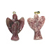 Lepidolith Engel Schutzengel Anhänger Naturstein handgeschliffen 25 x 21 x 5 mm, Amulett der Sportler