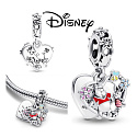 Sterling Silber 925 Disney Winnie the Pooh und Ferkel - Es kommt nicht darauf an, was wir haben, sondern wen wir haben, 2in1 Herz-Anhänger für Armband