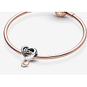 Sterling Silber 925 Herz und Inschrift Thank you, Mom, Perle auf Armband Familie