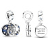 Charms Sterling Silber 925 Marvel Star Wars Prinzessin Leia 2in1, Armband Anhänger