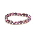 Lepidolith lila Armband elastisch Naturstein, Kugel 8 - 9 mm /16 - 17 cm. AAA Qualität