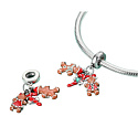 Charm Sterlingsilber 925 Weihnachtslebkuchen 3-in-1, Anhänger für Armband Weihnachten