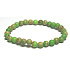 Jaspis / Regalit Imperial Meeressediment grün Armband elastisch gemischtes Mineral, Kugel 6 mm / 16 - 17 cm