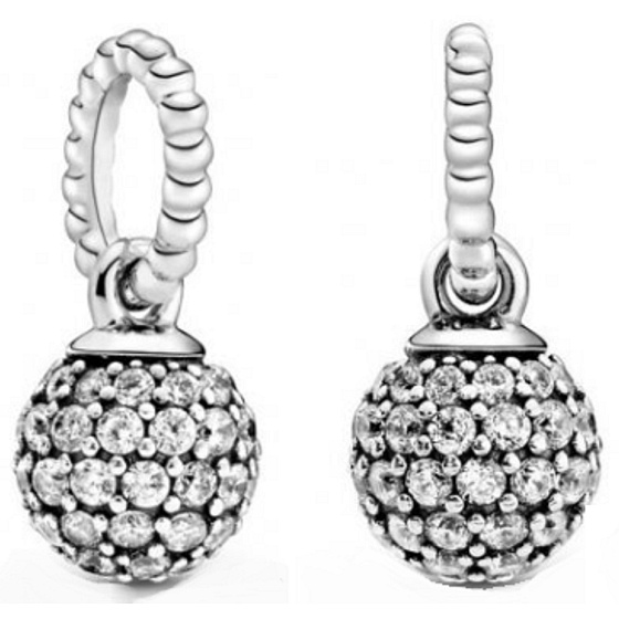 Charme Sterling Silber 925 Pfau Kugel, Anhänger am Armband Symbol