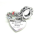 Sterling Silber 925 Disney Winnie the Pooh und Ferkel - Es kommt nicht darauf an, was wir haben, sondern wen wir haben, 2in1 Herz-Anhänger für Armband