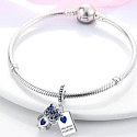 Charms Sterling Silber 925 Clever Owl - Lesen, Tierarmband Anhänger