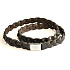 Tom Tailor geflochtenes Lederarmband zum Wickeln mit magnetischem Stahlverschluss 60 cm