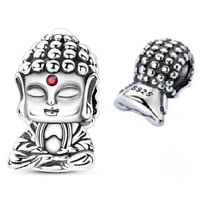 Charm Duchovní symbol, Buddha – klid mysli, ochrana a vnitřní síla, korálek na náramek
