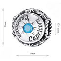 Charme Sterling Silber 925 Sternzeichen, Zirkonia Steinbock, Perle für Armband