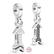 Charms Sterling Silber 925 My Arrow - Mini Medaillon, Armband Anhänger Symbol