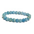 Calcit multi himmelblau argentinisches Armband elastischer Naturstein, Kugel 8 mm / 16-17 cm, Intuitionsstein