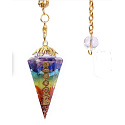 Orgonit Amulett, Pendel Energie Generator 7 Chakren 1 Stück