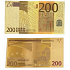 Talisman Gold Kunststoff-Banknote 200 EUR
