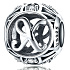 Sterling Silber 925 Magic Alphabet Buchstabe X + Zirkonia, Perle für Armband