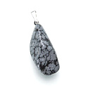 Obsidianflocke Troml-Anhänger Naturstein, 2,2-3 cm, 1 Stück, Stein des Heils