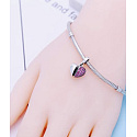 Sterling Silber 925 Herz aufklappbar I love you Mom, Familienarmband Anhänger